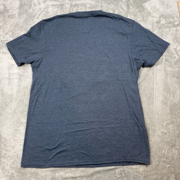 Fishing Shirt Men’s Large Blue Graphic Print Crew Neck Tee Can’t Work - Picture 2 of 5